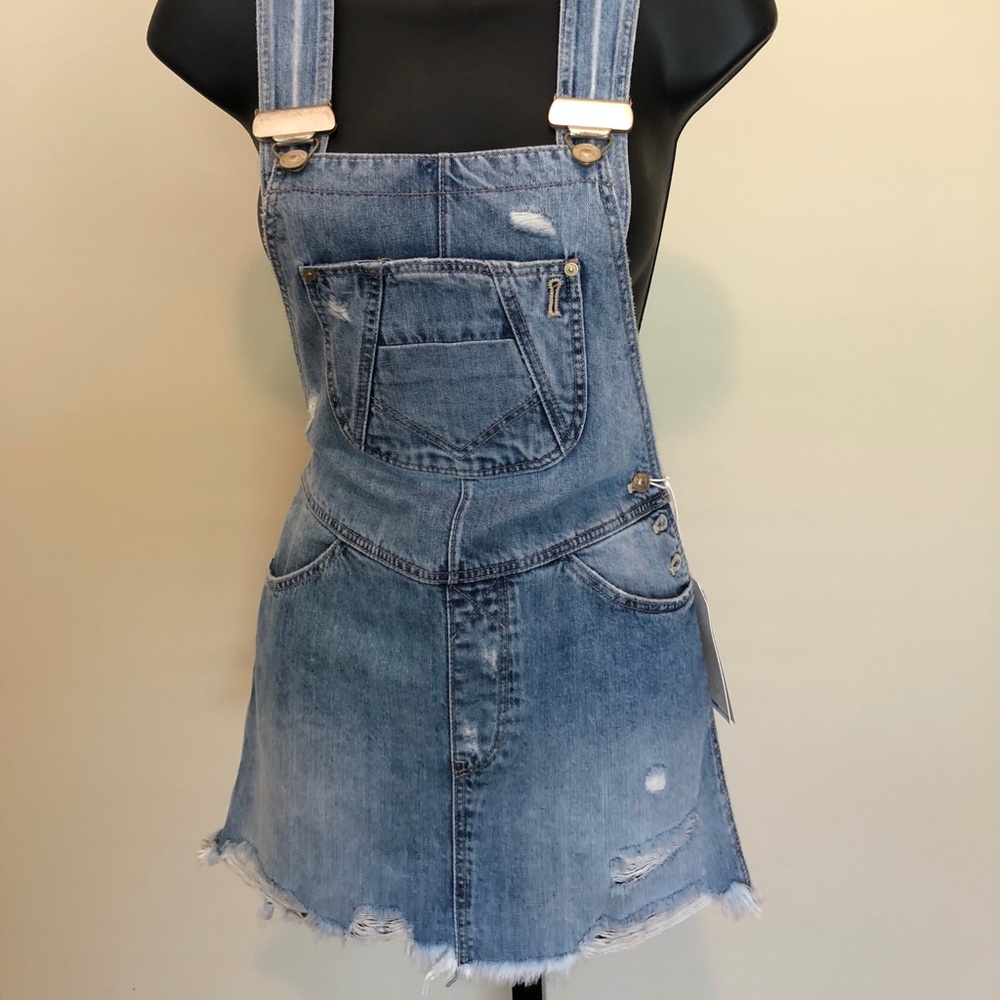 NWT Overall Mini Dress